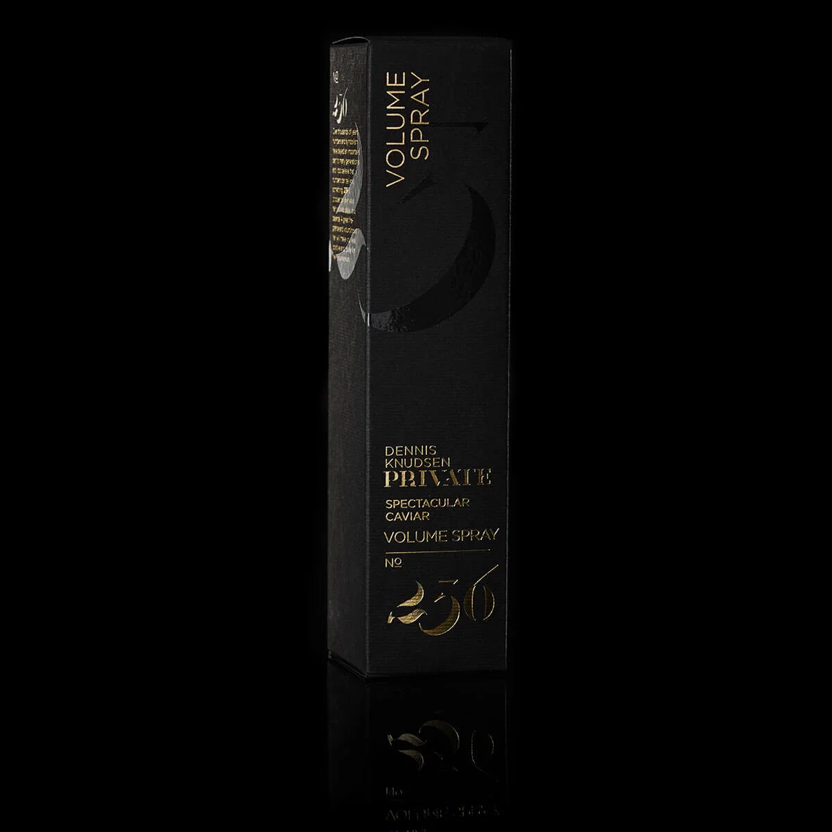 spectacular caviar volume spray 236 dennis knudsen private box side